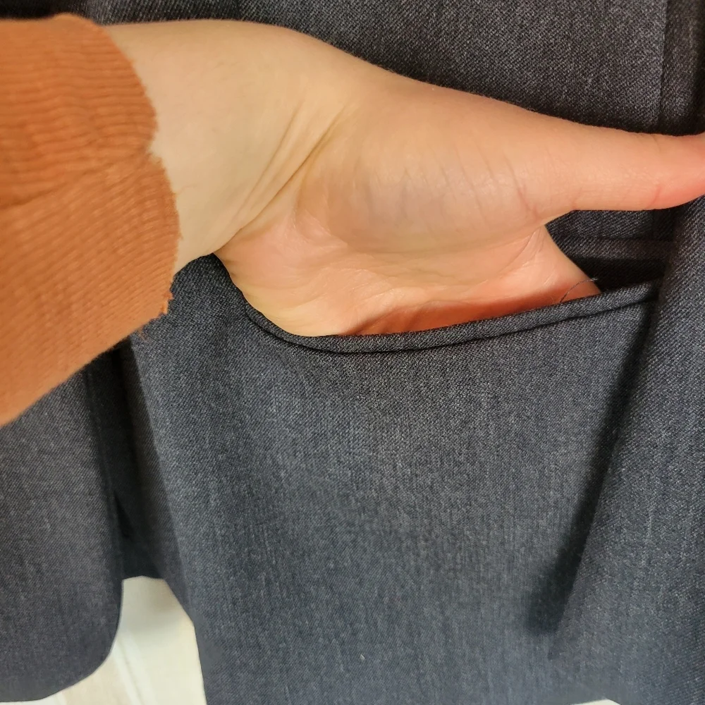 Vintage‎ Pendleton 100% Virgin Wool Blazer Suit Jacket Gray Size 10 Petite - Picture 4 of 10